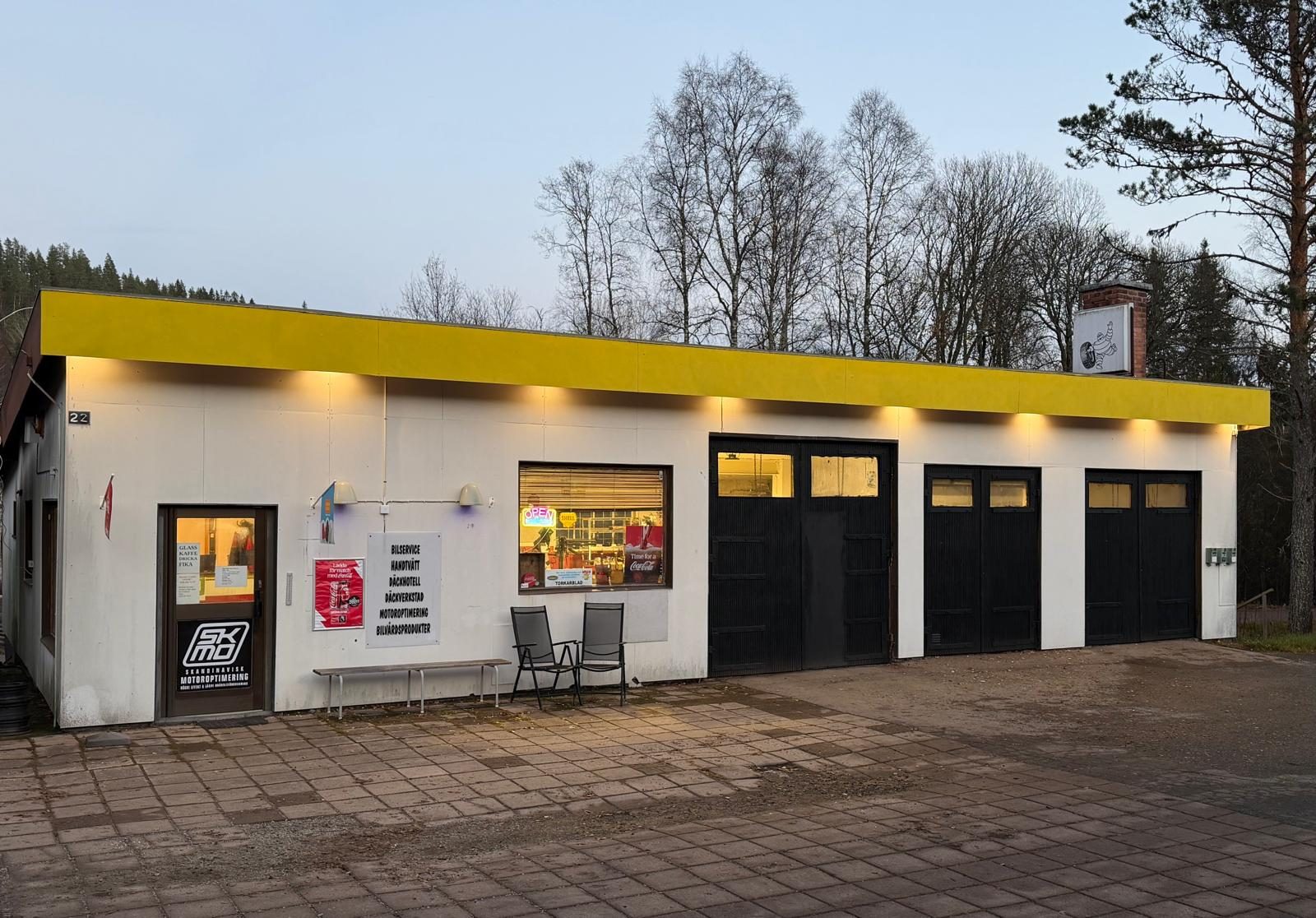 Däckad i Lesjöfors – verkstaden på Bergslagsgatan 22